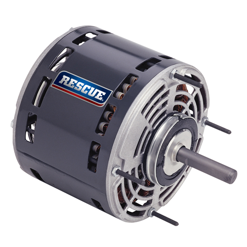 5461, 5.6" OAO Rescue permanent split capacitor direct drive fan & blower motor, 1/2HP, 1075 RPM, 208-230V, 48Y frame