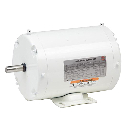 WD3P2D, 3HP, 1800 RPM, 208-230/460V, 182T frame, washdown duty, TEFC, footed