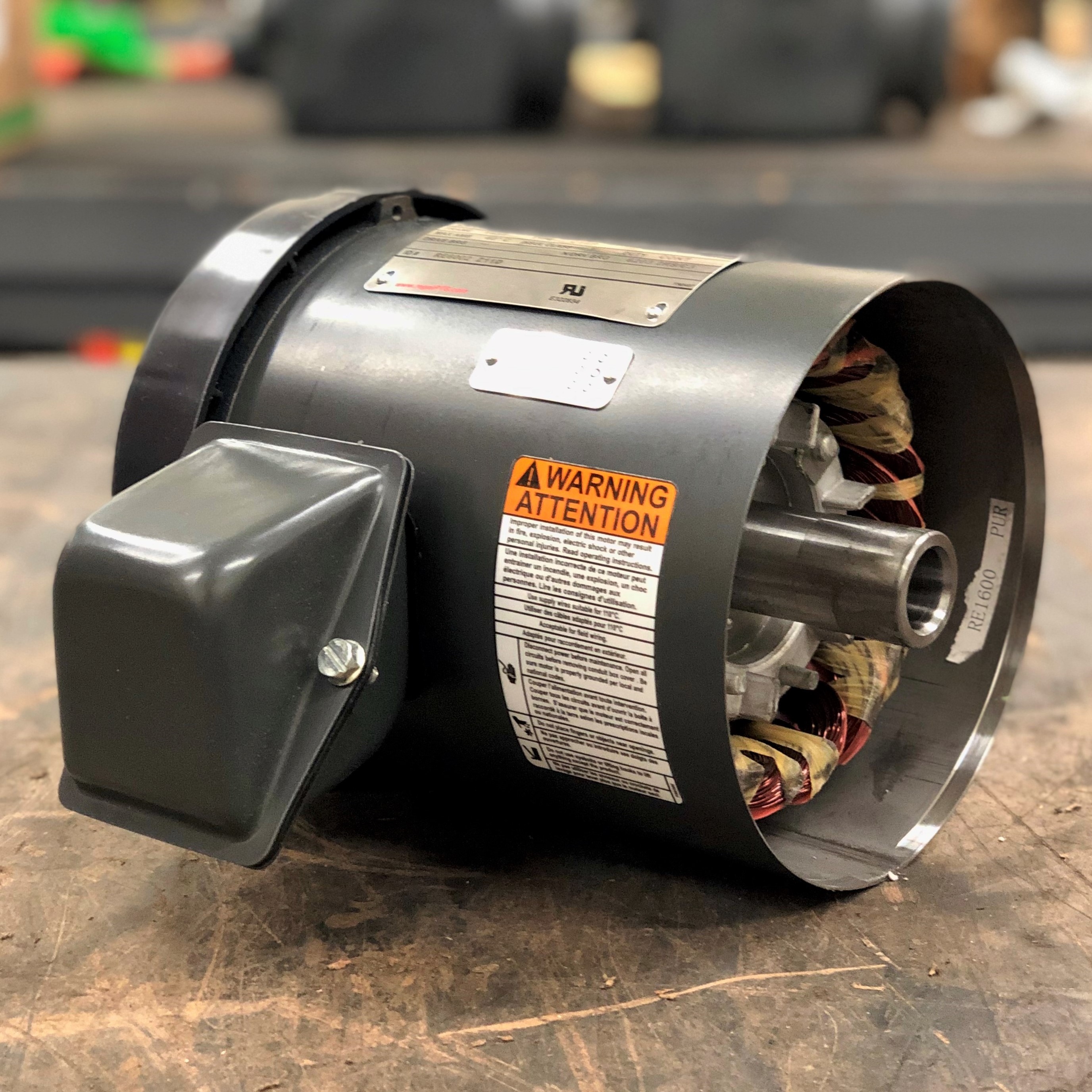 E516, 2HP, 1800 RPM, 115/230V, 56/140 fr, 1PH, TMP