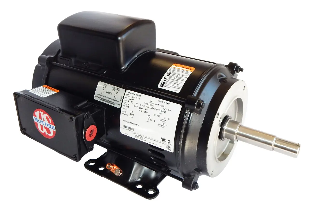 EEQ500, 5HP, 3600 RPM, 230V, 184JMZ, 1PH, ODP, Model# DB02