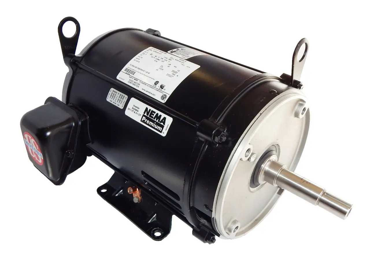 EEQK500, 5HP, 3600 RPM, 208-230/460V, 182JMZ, 3PH, ODP, Model# DA96